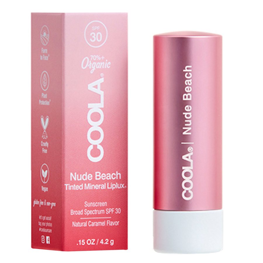 COOLA Mineral Liplux Organic SPF30 Nude Beach 4,4ml