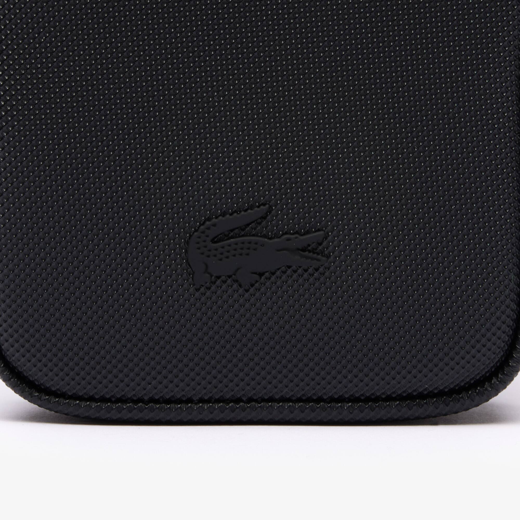 Pochette smartphone en petit piqué Coques iPhone - Noir - Lacoste - Homme