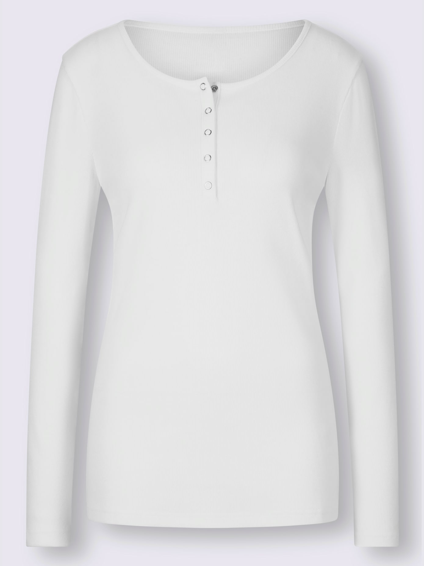 T-shirt encolure avec patte de boutonnage