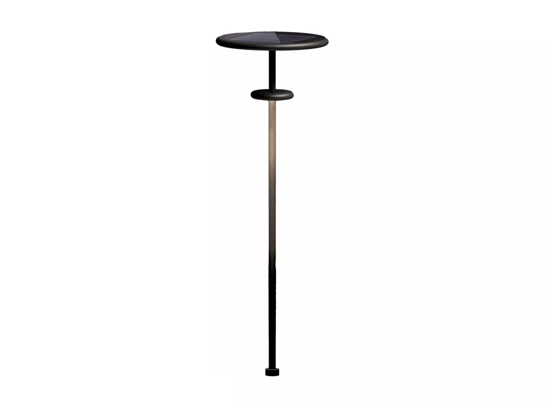 Balise solaire PLANET B Noir Aluminium H1,6m