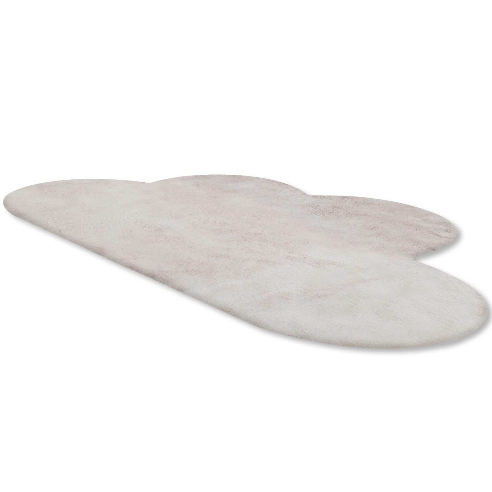 Kunstfellteppich - grau - Wolke - 107x60 cm