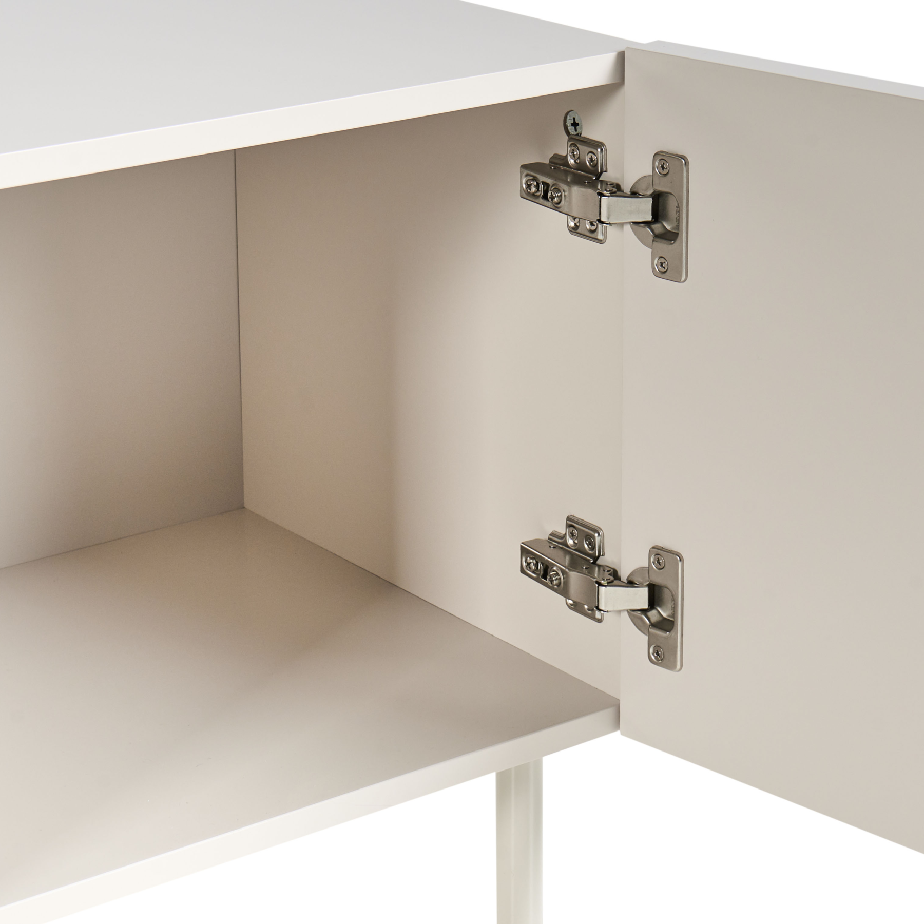 Beliani - CLUNES - TV-meubel - Lichtbeige - MDF