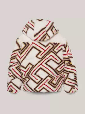 Jaqueta puffer Tommy x Pendleton Valley Stripe TH Monogram Boxy