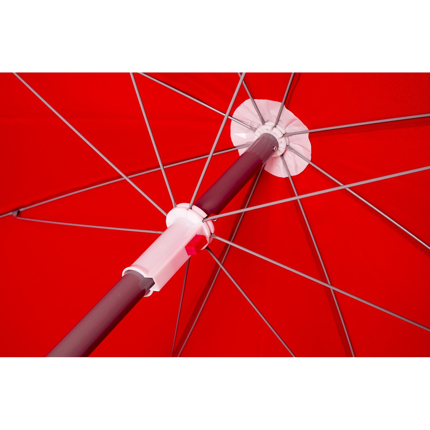 Bo-Camp Ø 200 cm parasol met knikarm - Red