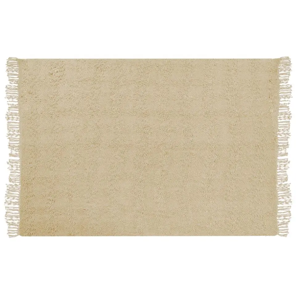 VELLA - Deken - Beige - 150 x 200 cm - Katoen