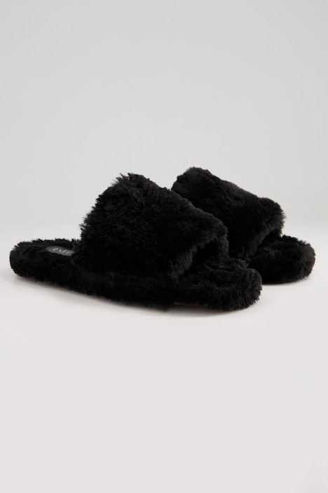 Slipper, Fake Fur, EVA-Außensohle