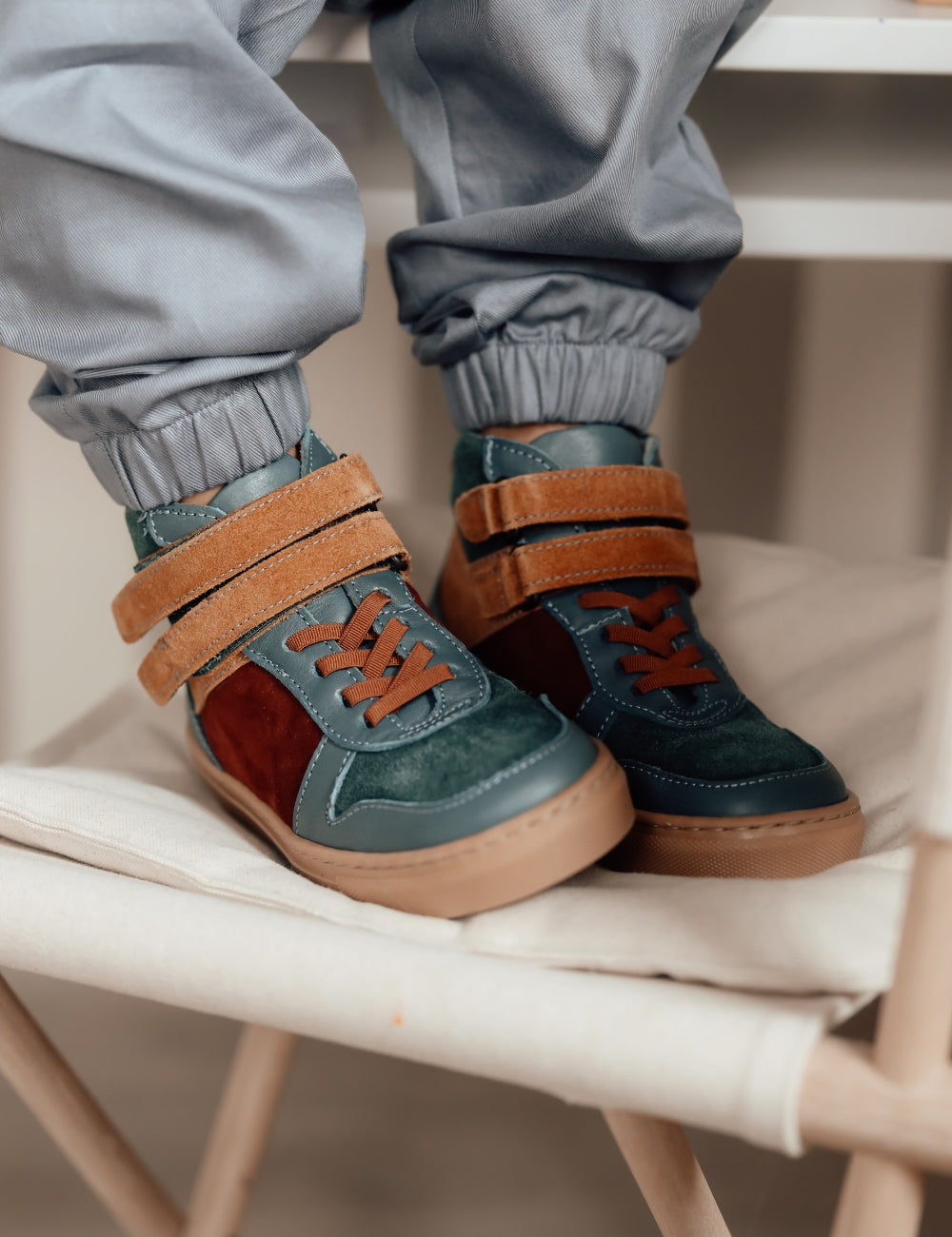 Mountain Sneaker velcro - Teal
