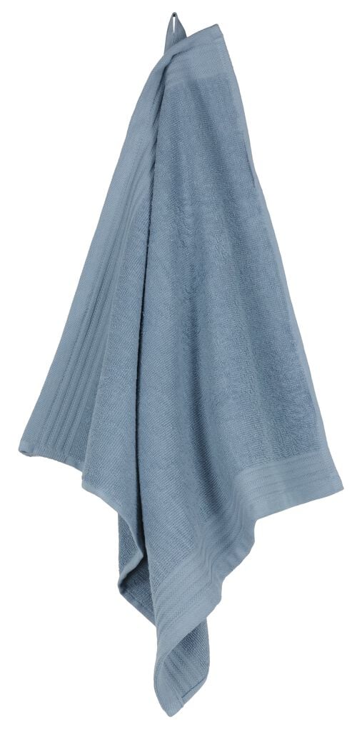 essuie-mains 50x50 coton bleu clair