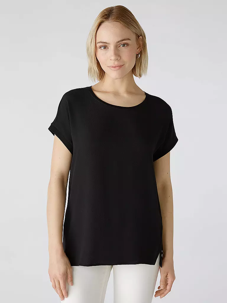 OUÍ Blusenshirt schwarz