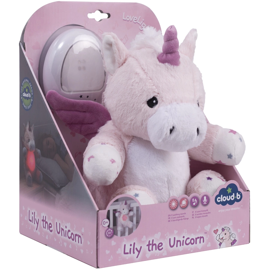 cloud-b® Love Light Buddies™ Lily das Einhorn Rosa
