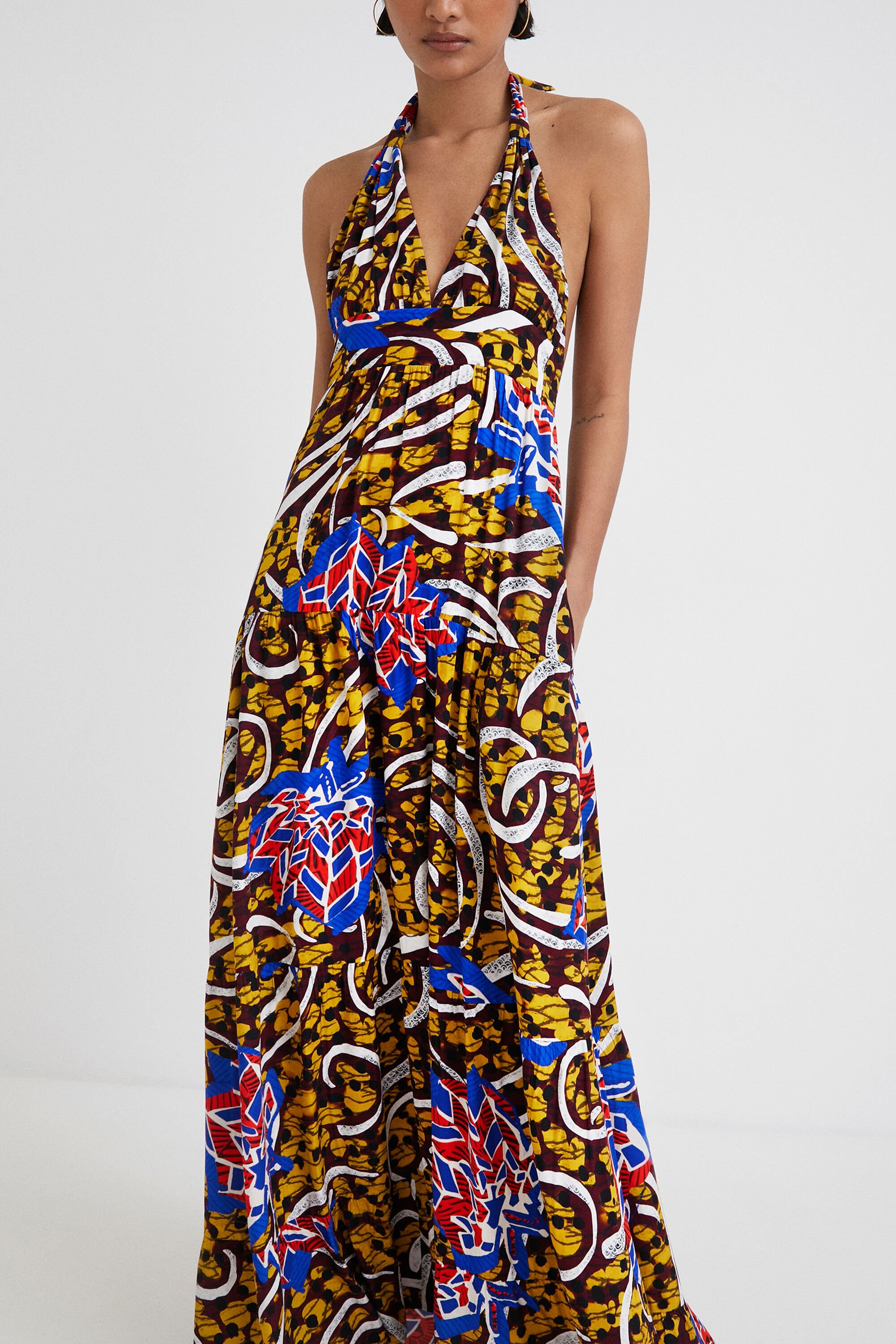 Robe longue dos nu Stella Jean