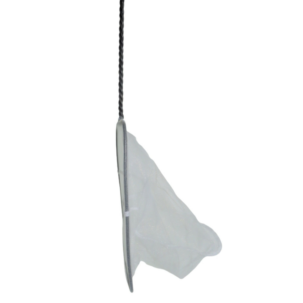 Epuisette filet blanc, maille fine, 25 cm x 22 x 55 cm, aquarium