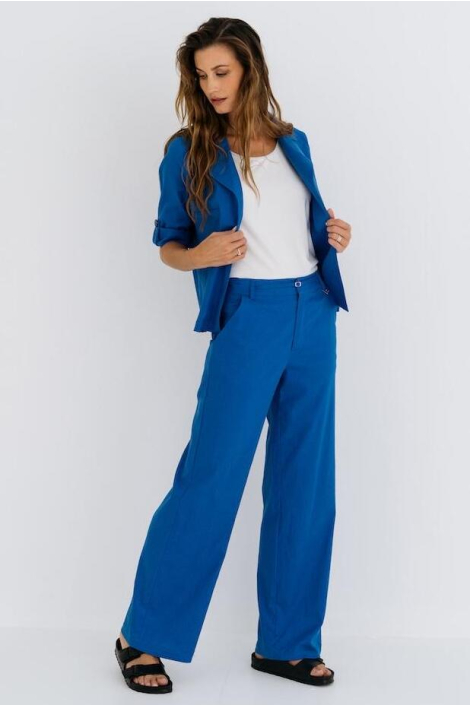 Zizo blauwe dames broek
