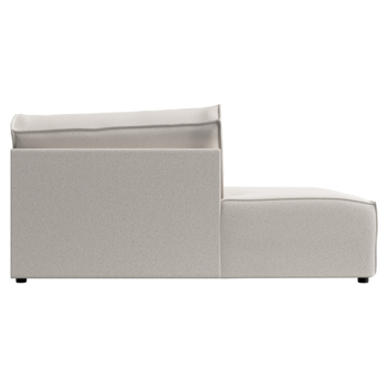 KARWEI modulaire bank James chaise lounge links grof geweven beige polyester