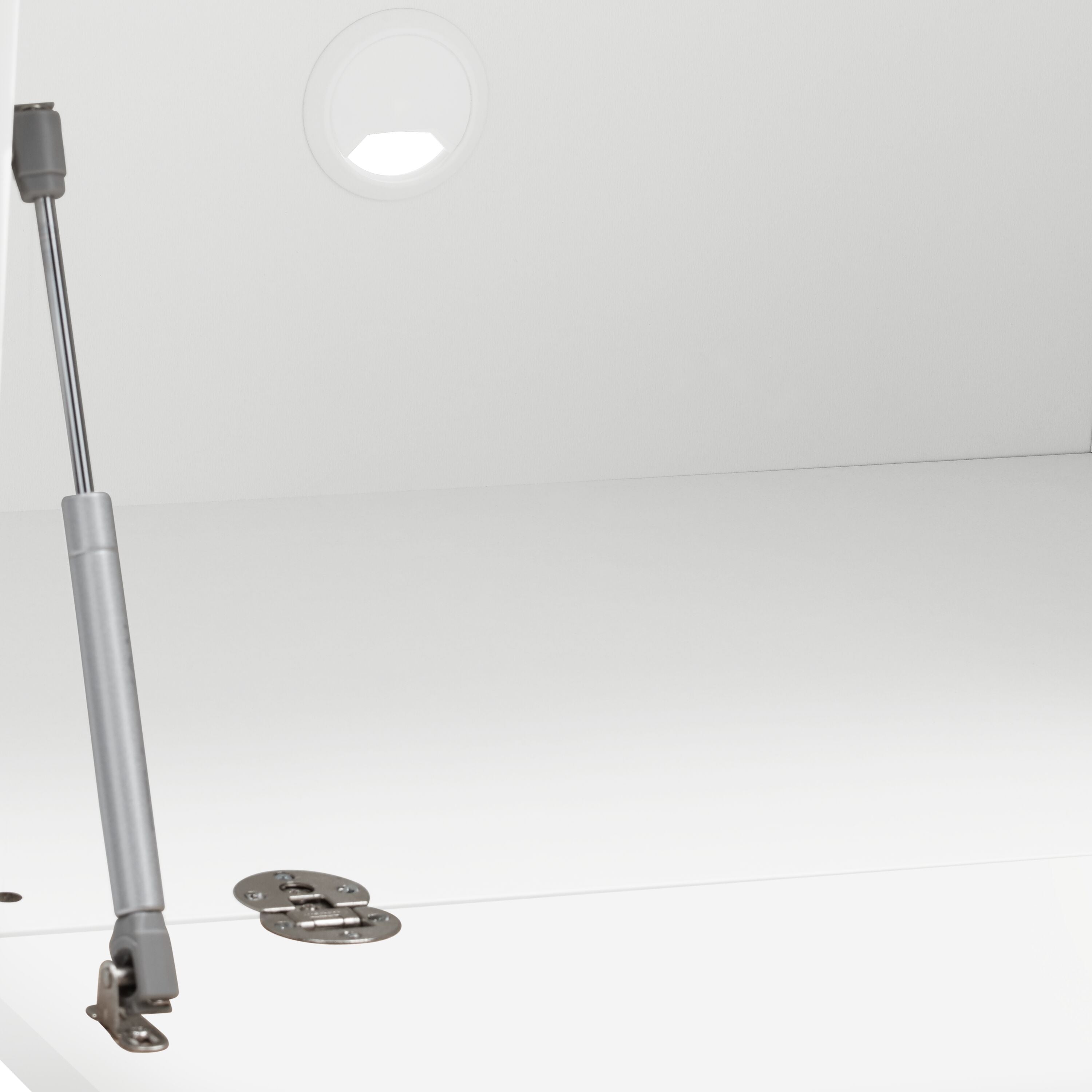 LUX Lowboard - Weiss / B: 180.0 cm x T: 46.0 cm x H: 49.5 cm