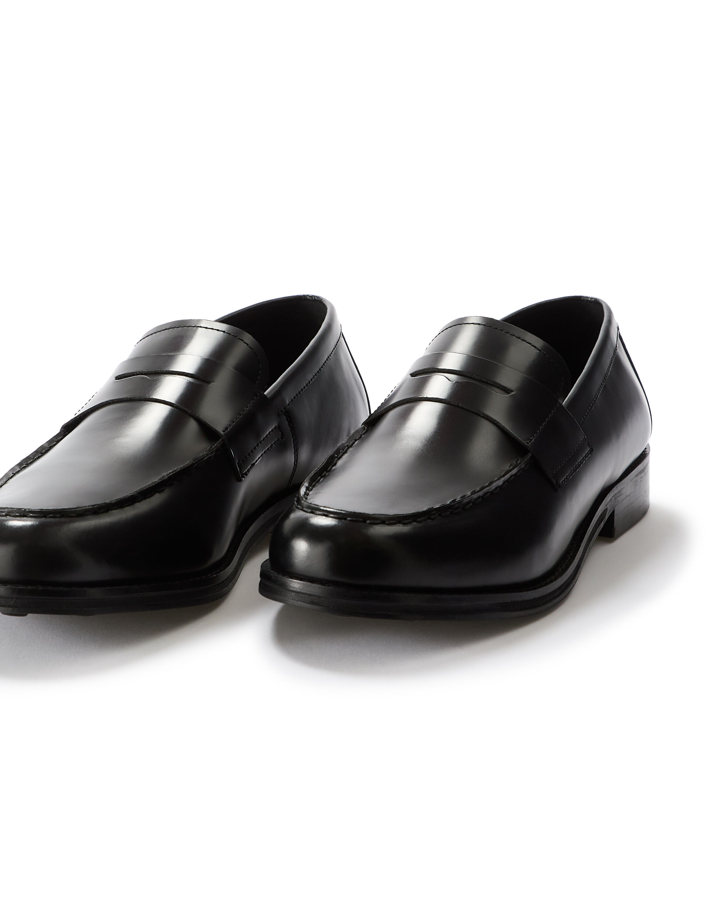 Mocassins en cuir - noir