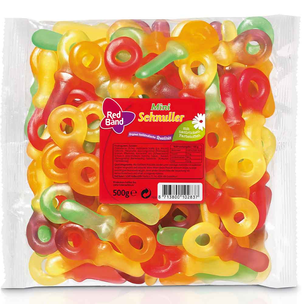 Red Band Fruchtgummi Schnuller Mini 500g MHD:15.3.26