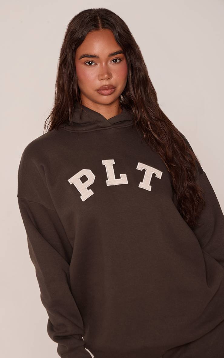 Charbon Sweat À Casynthétiqueche Oversize Avec Logo Plt