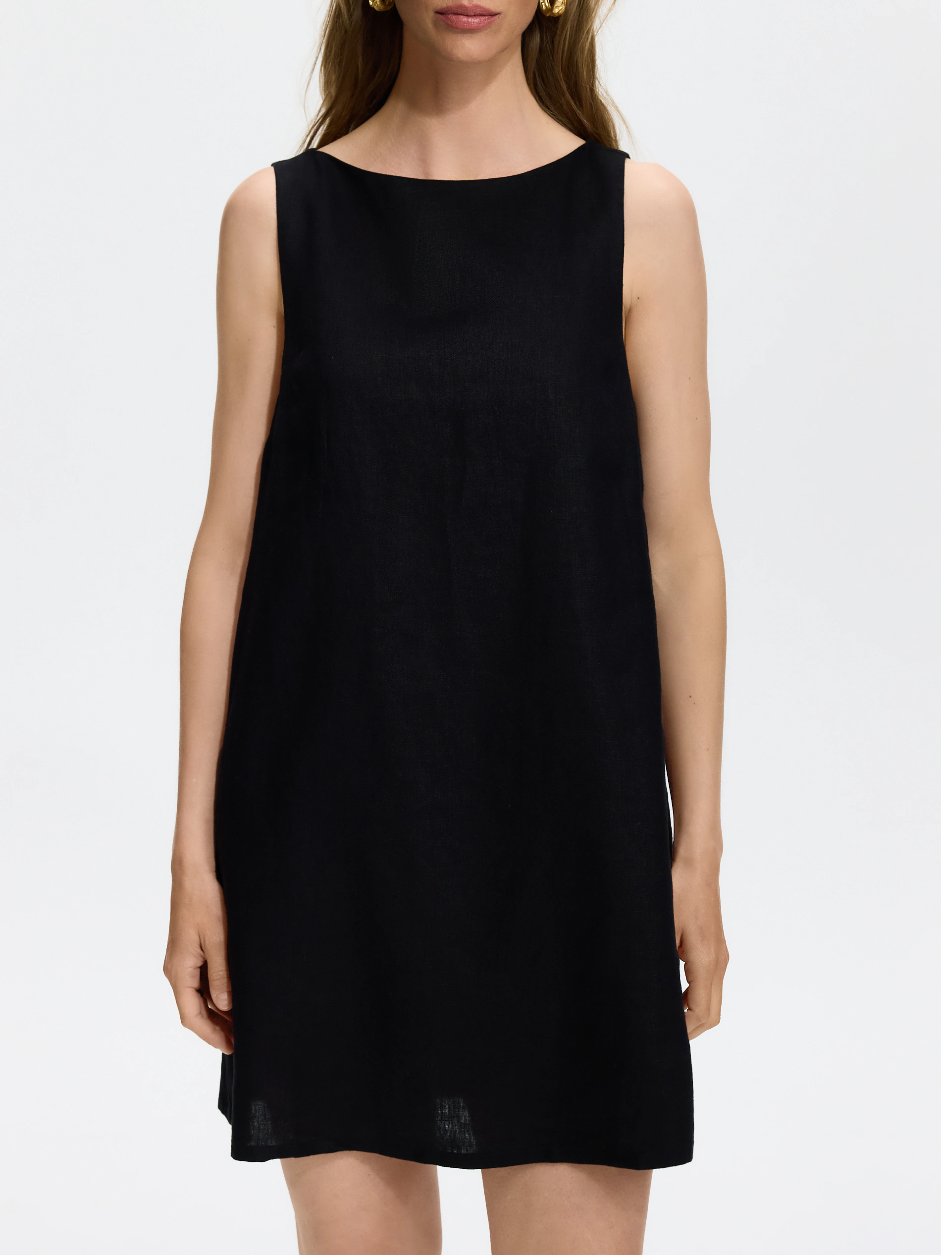 Mini-Leinenkleid