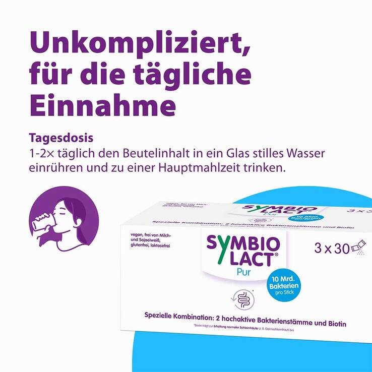 Symbiolact pur Nahrungsergänzungsmittel Pulver, 3X30 g