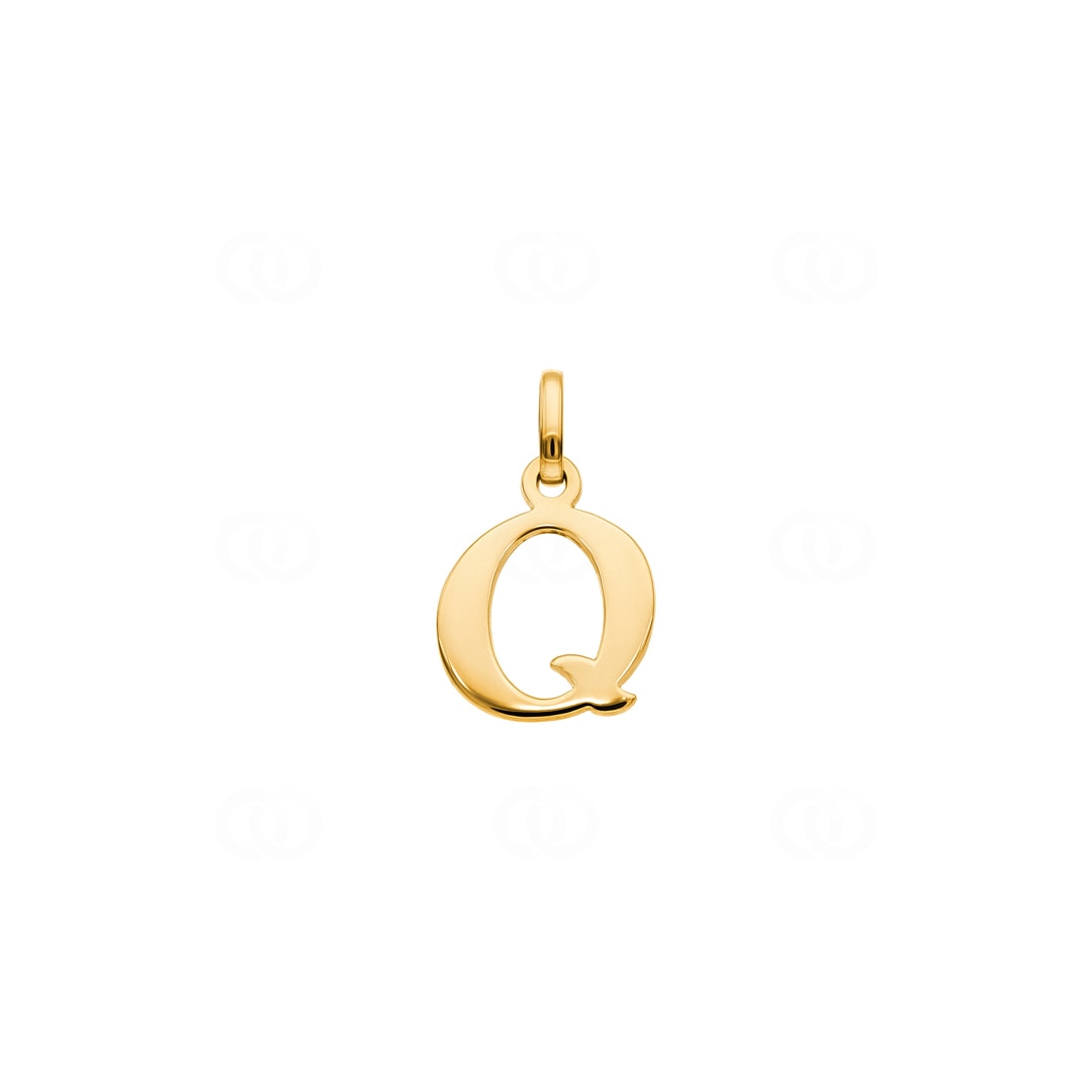 Anhänger 750/18 K Gelbgold Buchstabe Q