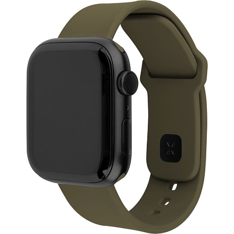 Fixed Silikone rem til Apple Watch - Oliven