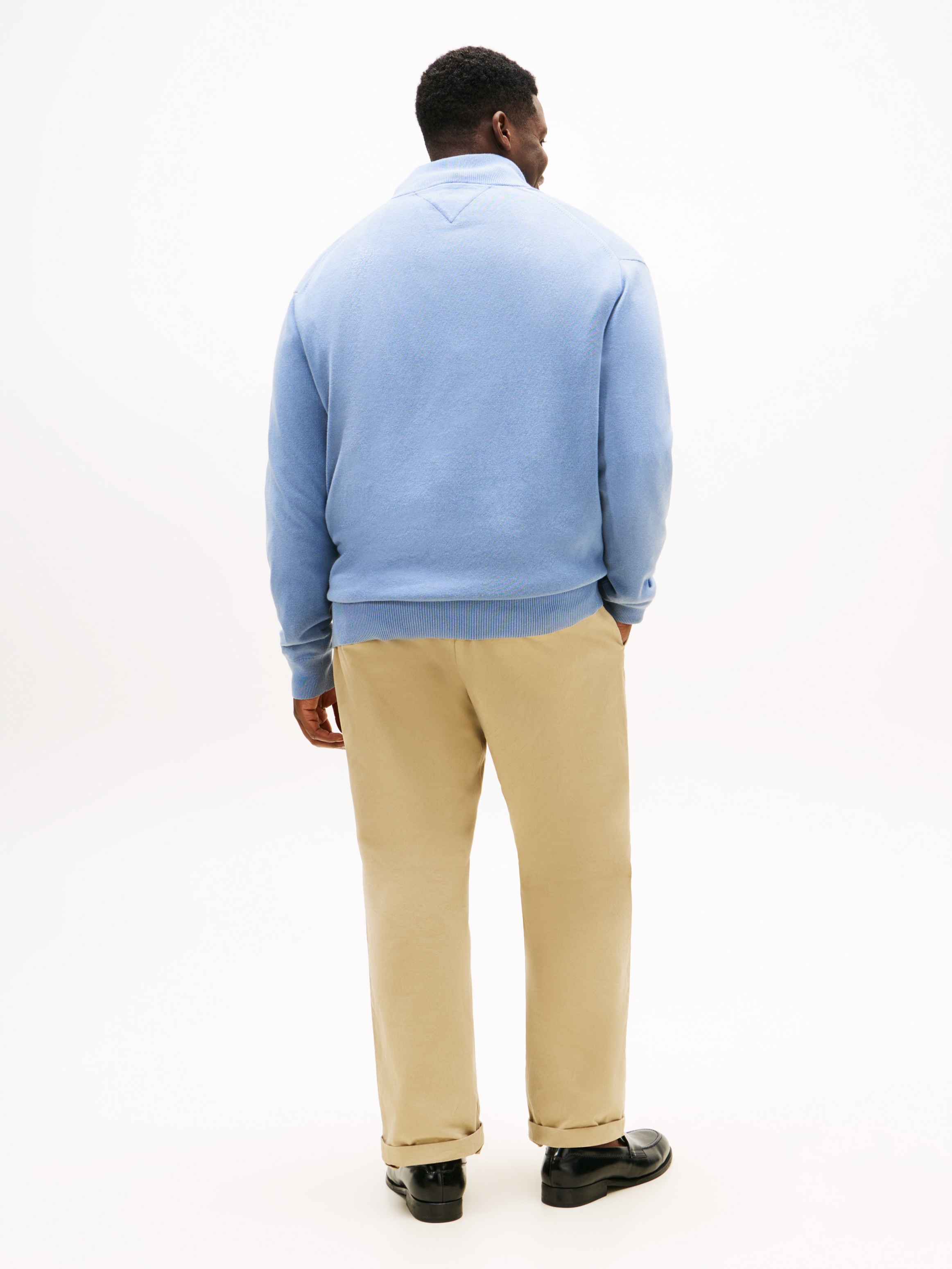 Tommy Hilfiger Big & Tall Troyer »BT-PIMA ORG CTN CASHMERE ZMOCK-B«, Grosse Grössen