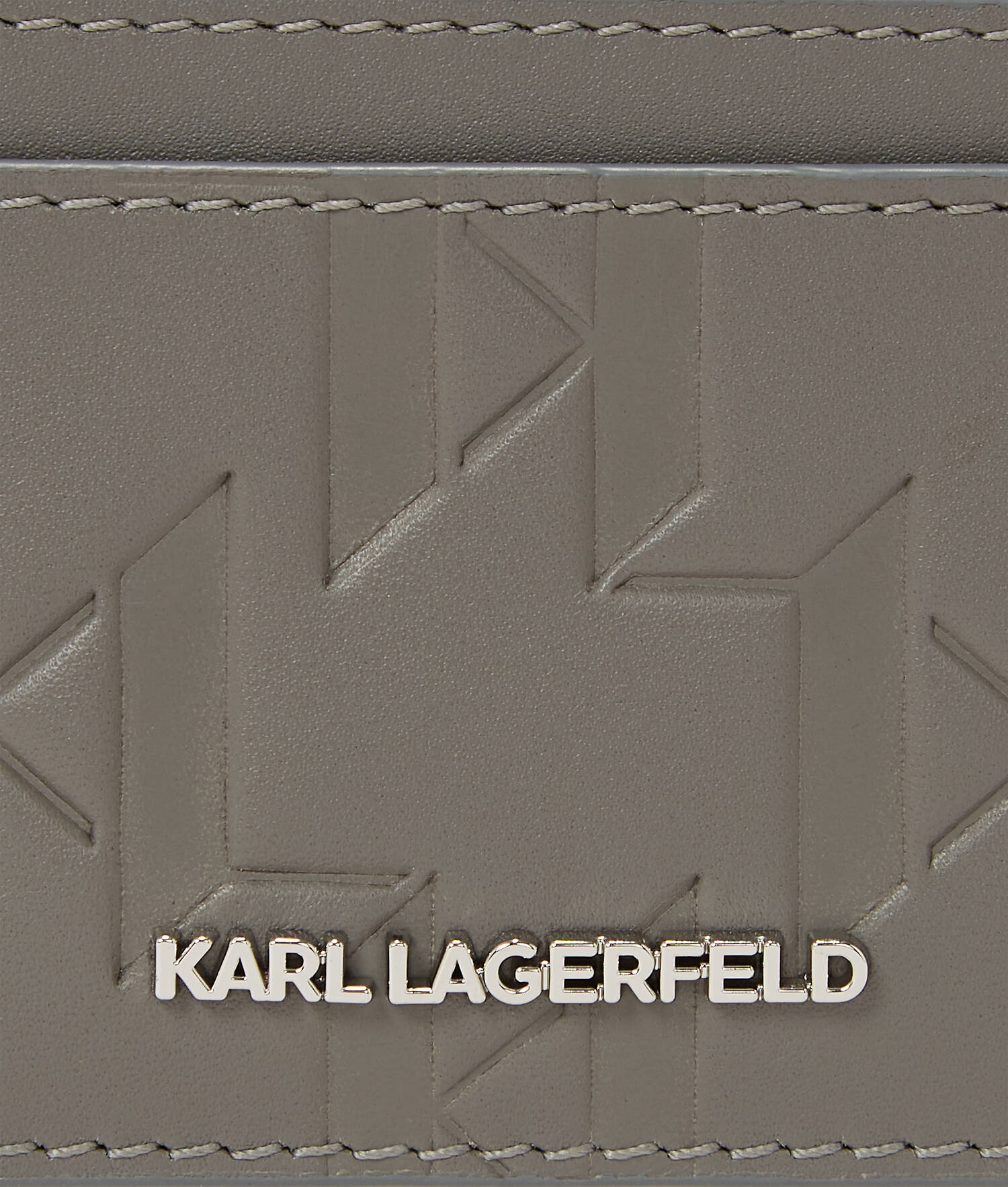 PORTE-CARTES K/LOOM EN CUIR - Gris