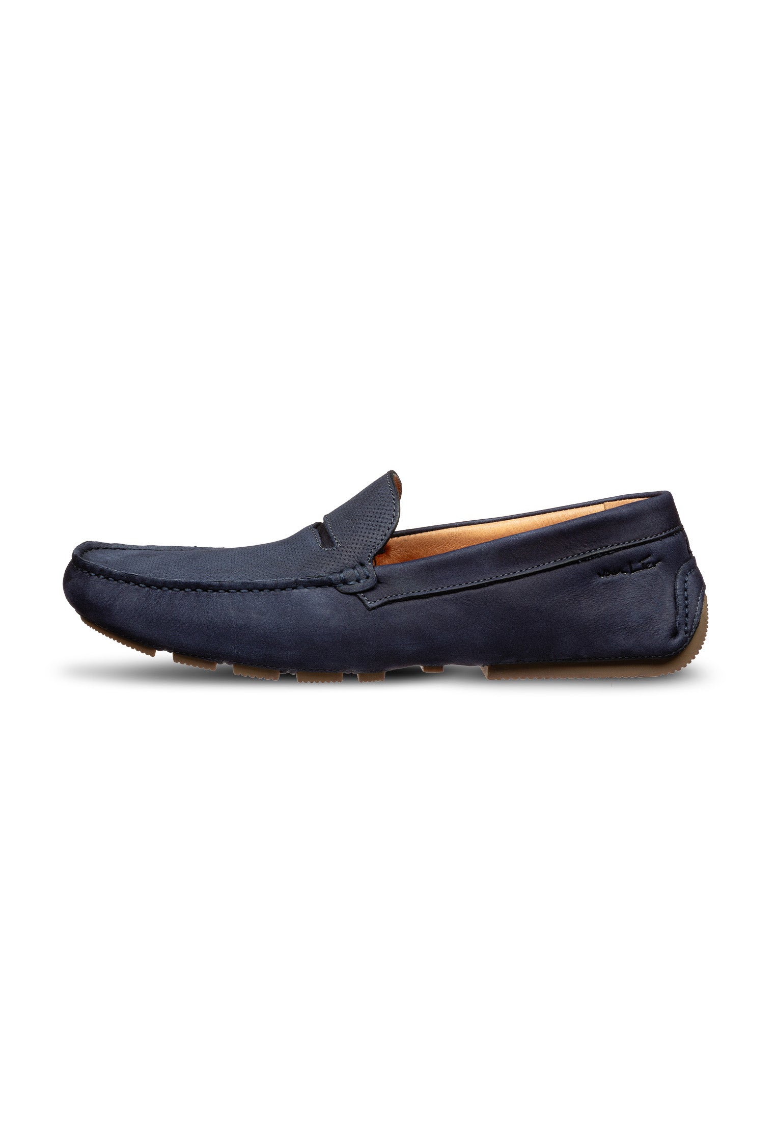 Navy blauw nubuck Mocassin