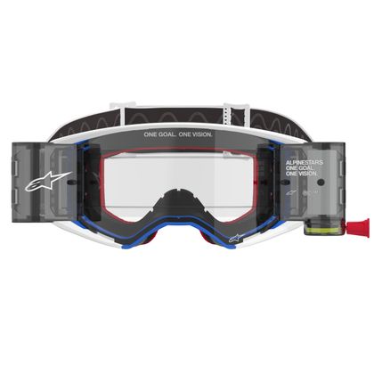 Masque cross Alpinestars SUPERTECH CORP ROLL OFF 2025 - Bleu / Orange