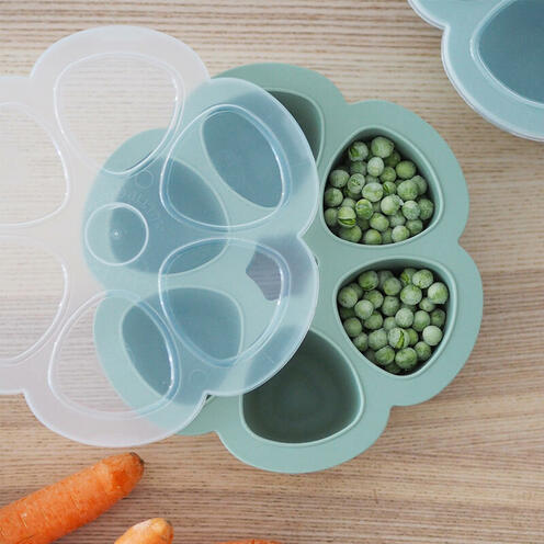 Multiportions silicone 6 x 90 ml Vert Sauge - BEABA