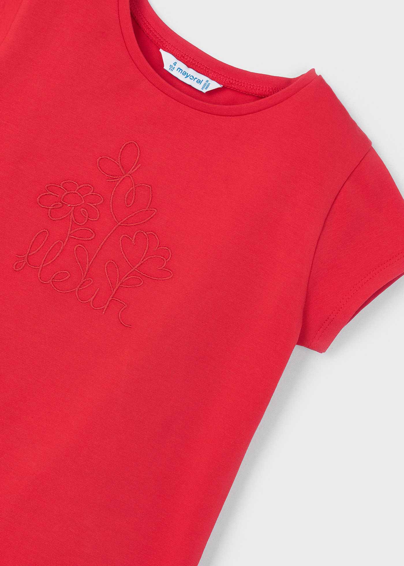 Camiseta bordada Better Cotton para meninas