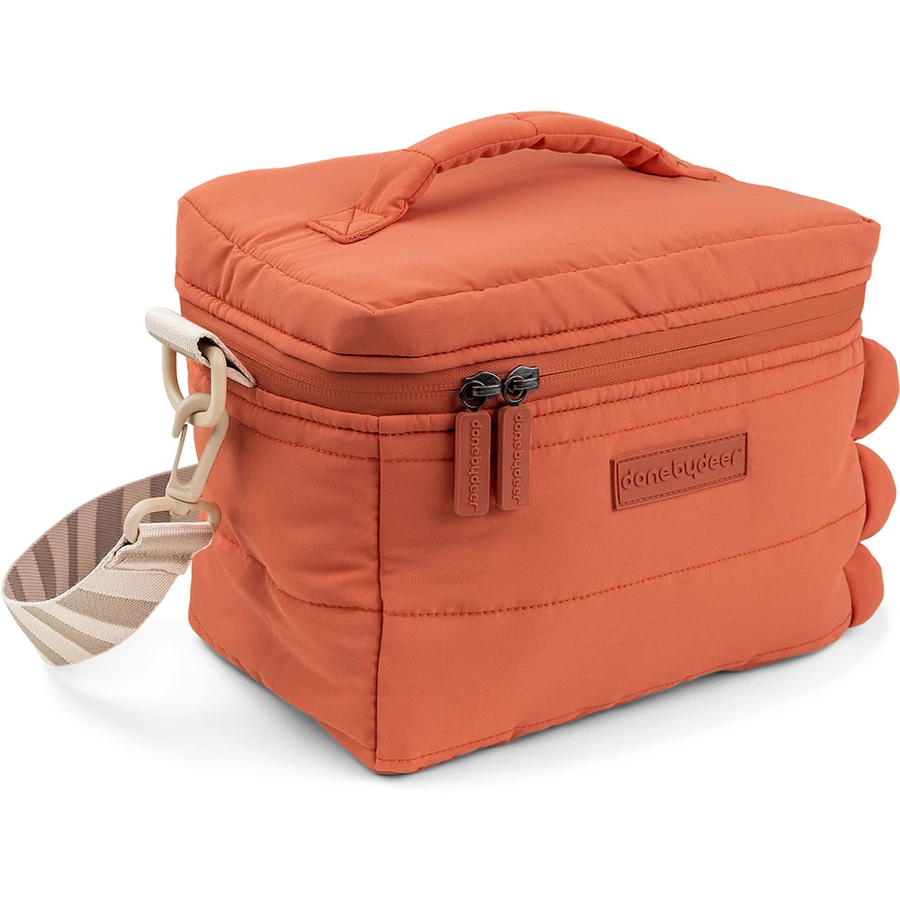 Done by Deer™ Gesteppte Thermotasche Croco Papaya