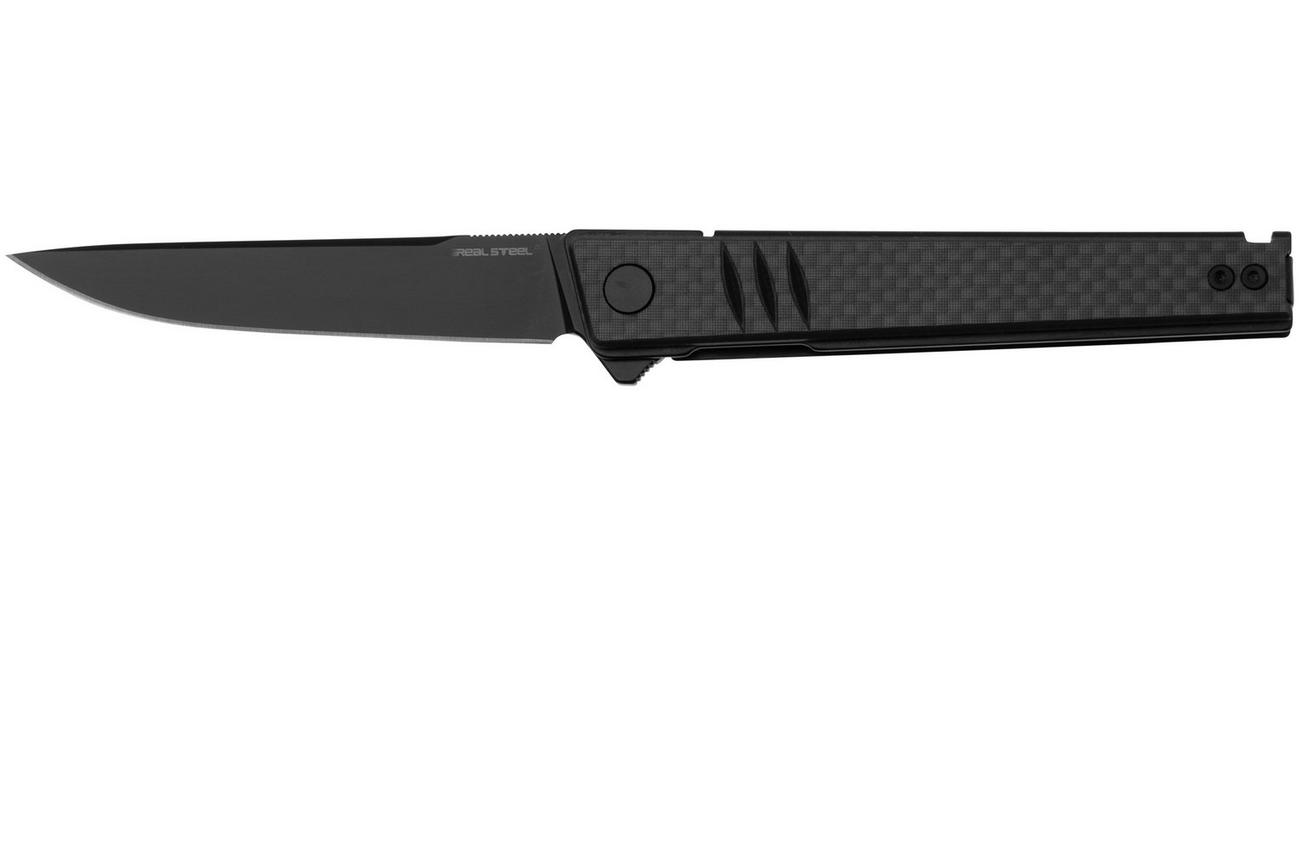 Real Steel Kikashi 8071CB, Black PVD 14C28N, Carbon Fiber G10, zakmes