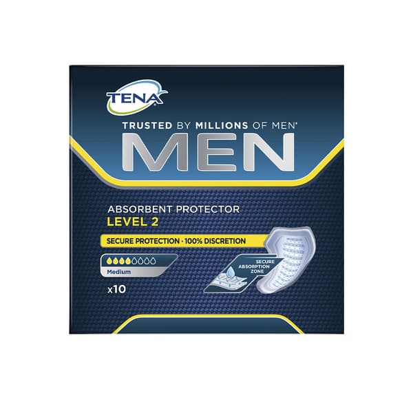 TENA LADY TENA MEN LEVEL 2 100% absorbent pad 10 u