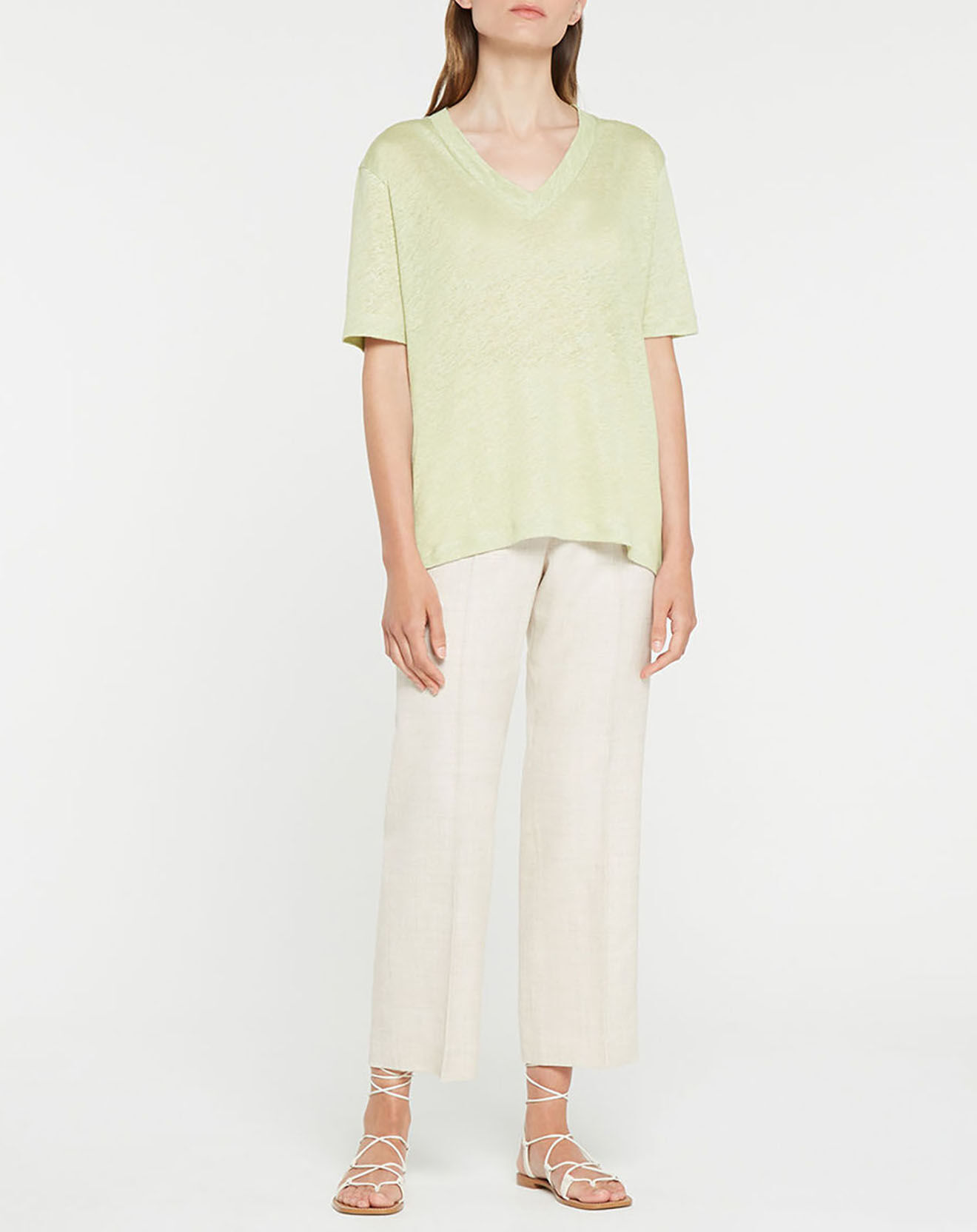 Jodhpur T-Shirt 100% Lin Matari vert