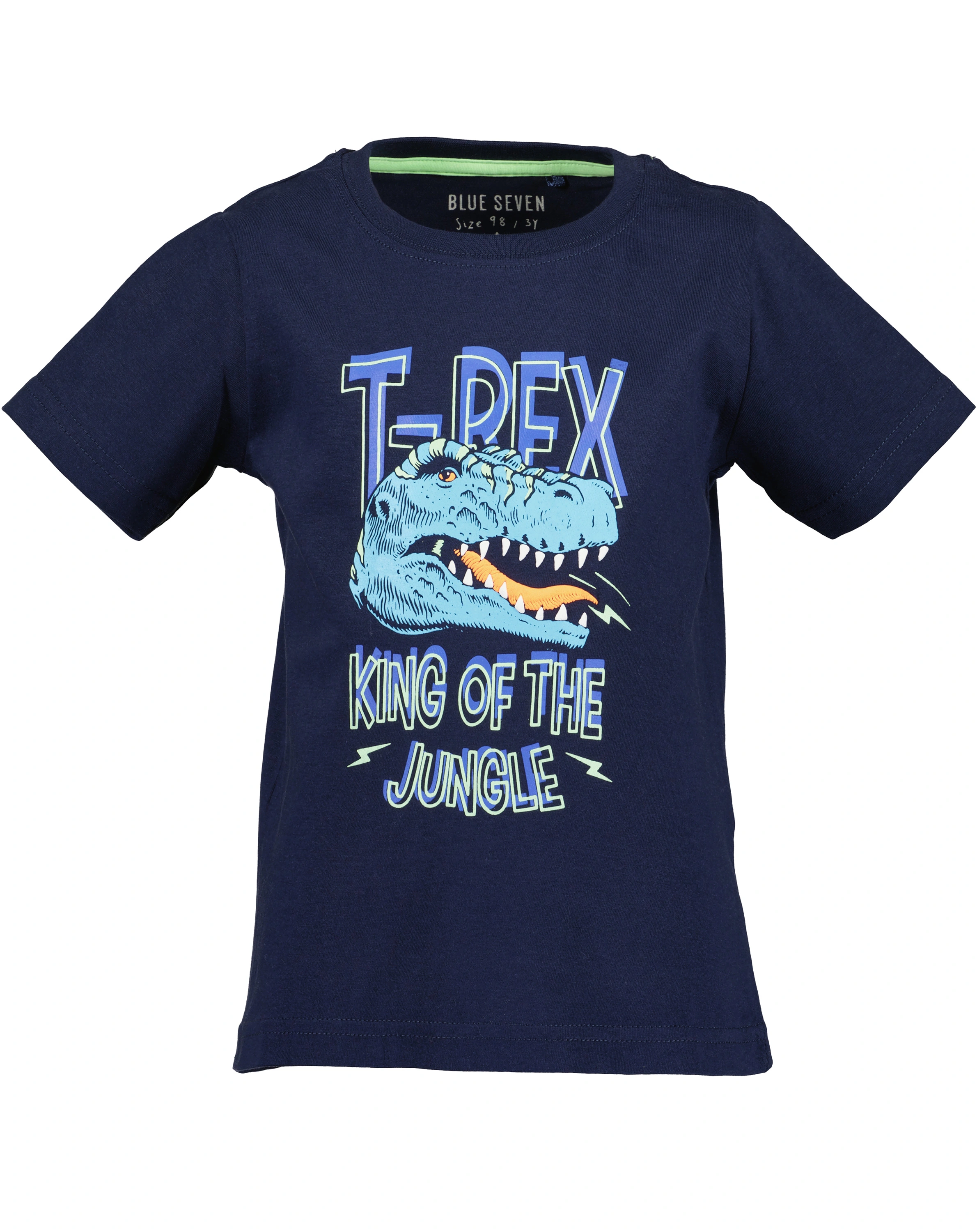 T-Shirt KING OF THE JUNGLE in ultramarin
