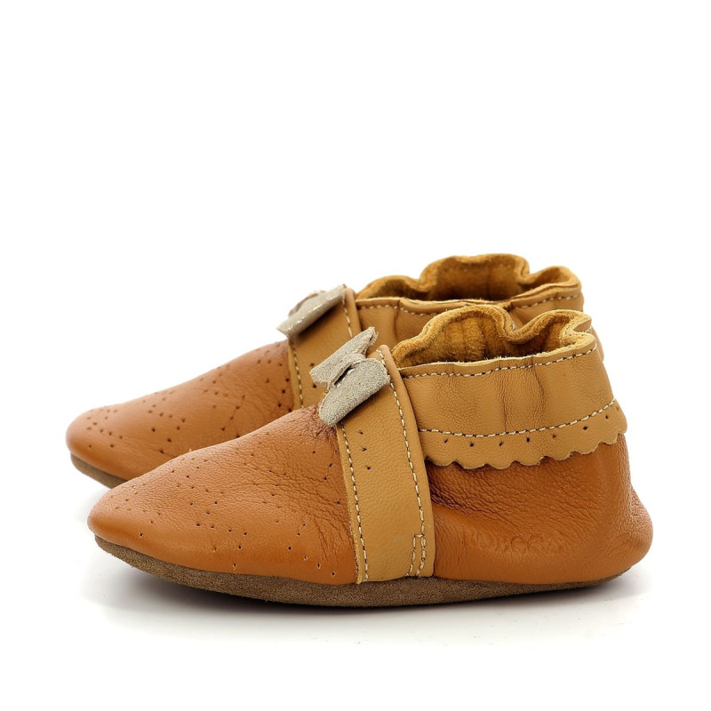 Robeez Robeez Chaussons Happy Mood Camel