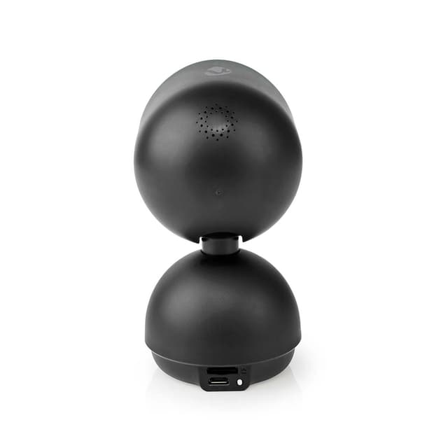 Nedis SmartLife Indendørs Kamera | Wi-Fi | Full HD 1080p | Pan tilt | Cloud Storage (mulighed) / microSD (ikke inkluderet) / Onvif | Med bevægelsessensor | Nattesyn | Sort