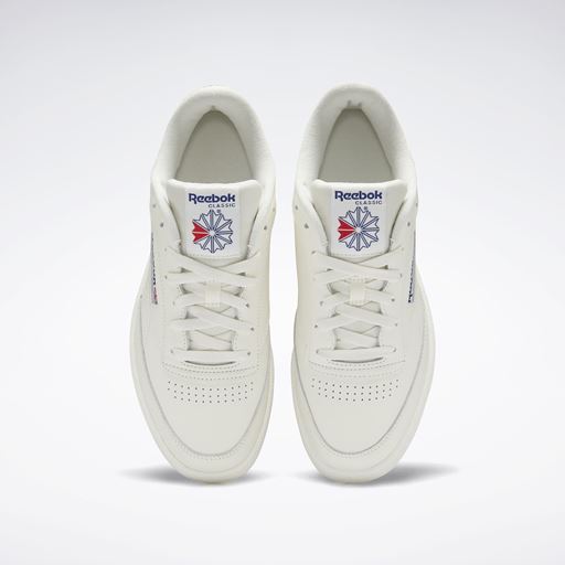 Reebok Club C 85 Sneakers, Chalk/Chalk/Classic Cobalt, 44