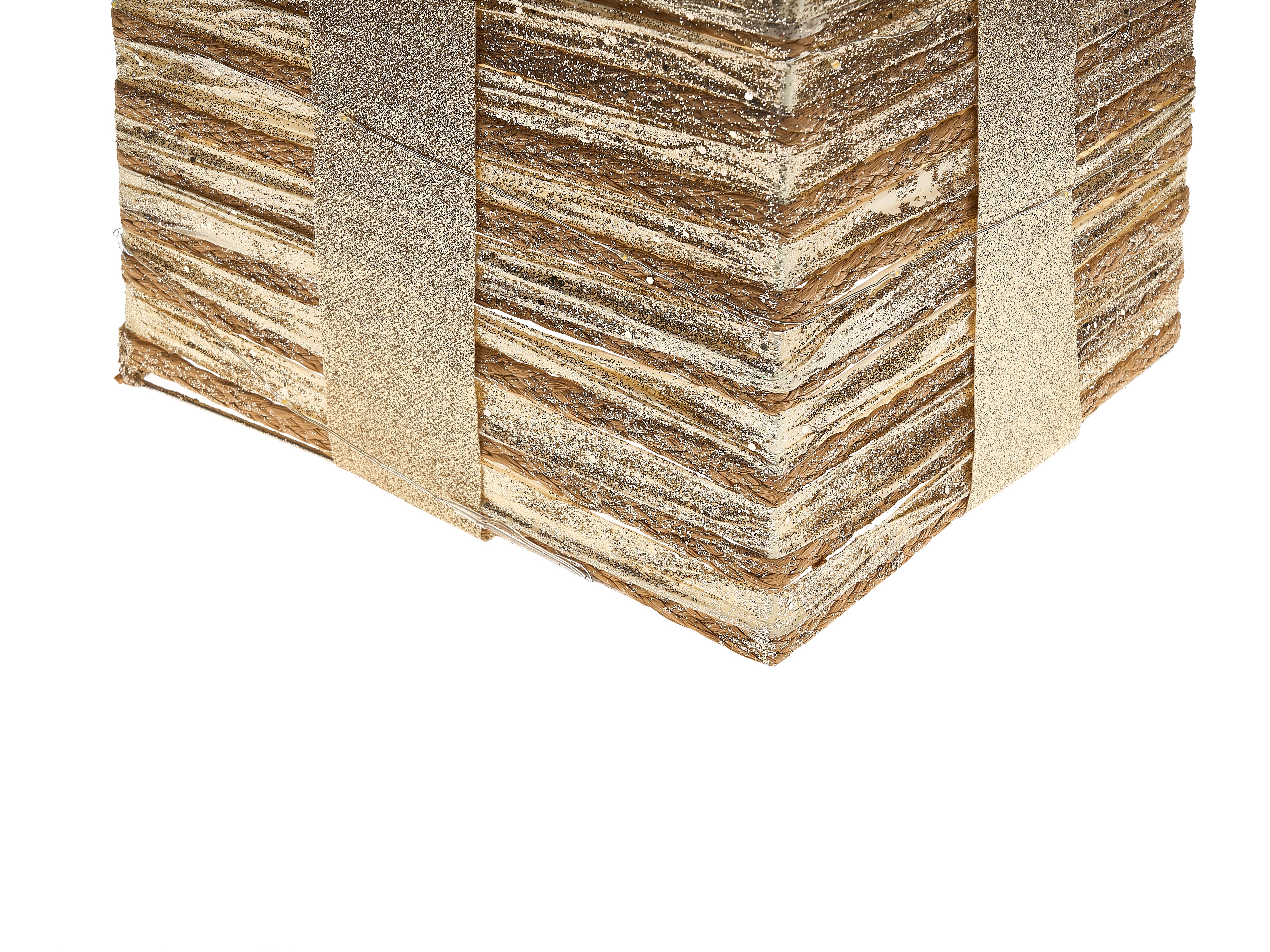 Set van 3 kerstdecoraties LED TOFTE Kerstcadeaus 20/25/30 cm Goud