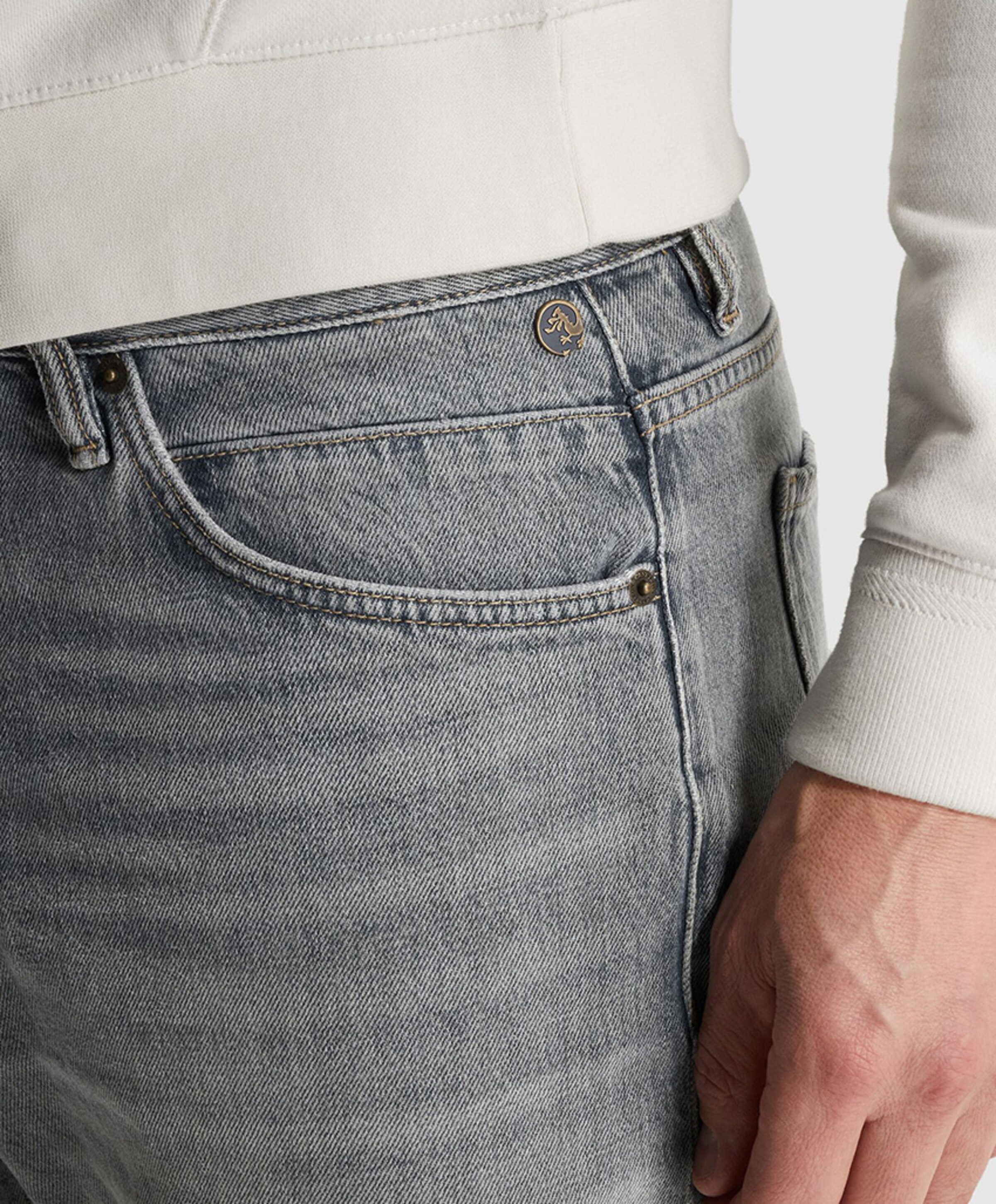 Cast Iron REVSON LOOSE GREY GREEN SUMMER heren jeans grijs