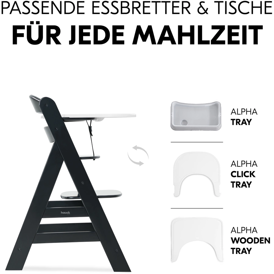 hauck Hochstuhl Alpha Plus Black