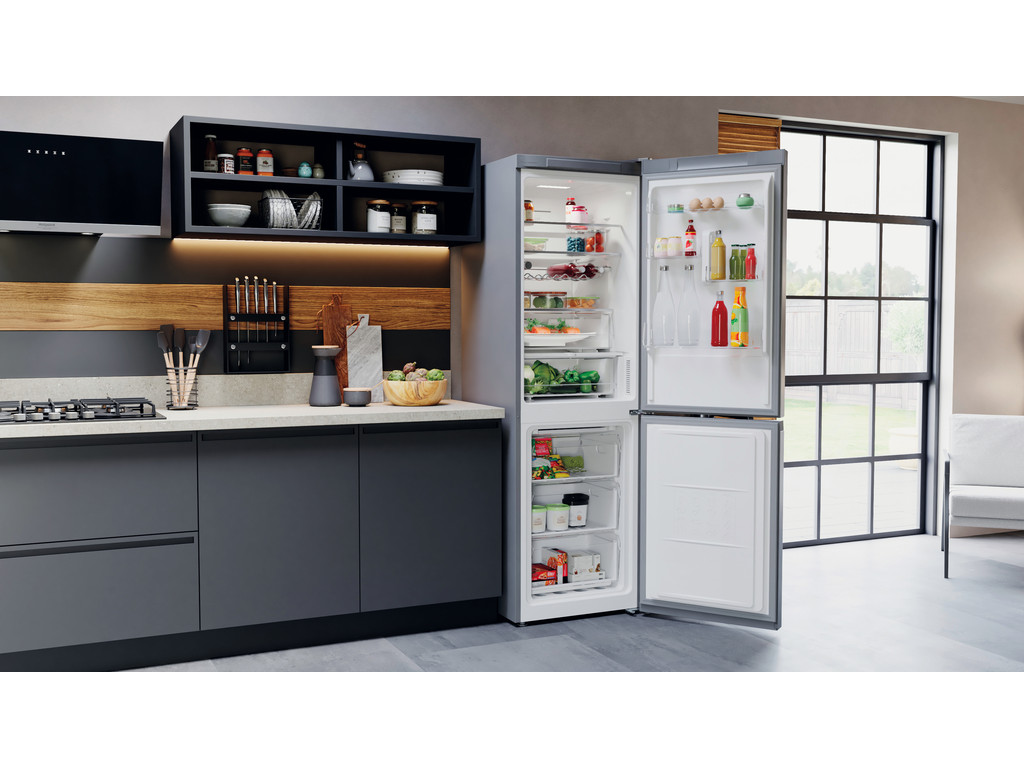 COMBINADO HOTPOINT HAFC8 TO32SX INOX 338L NO FROST