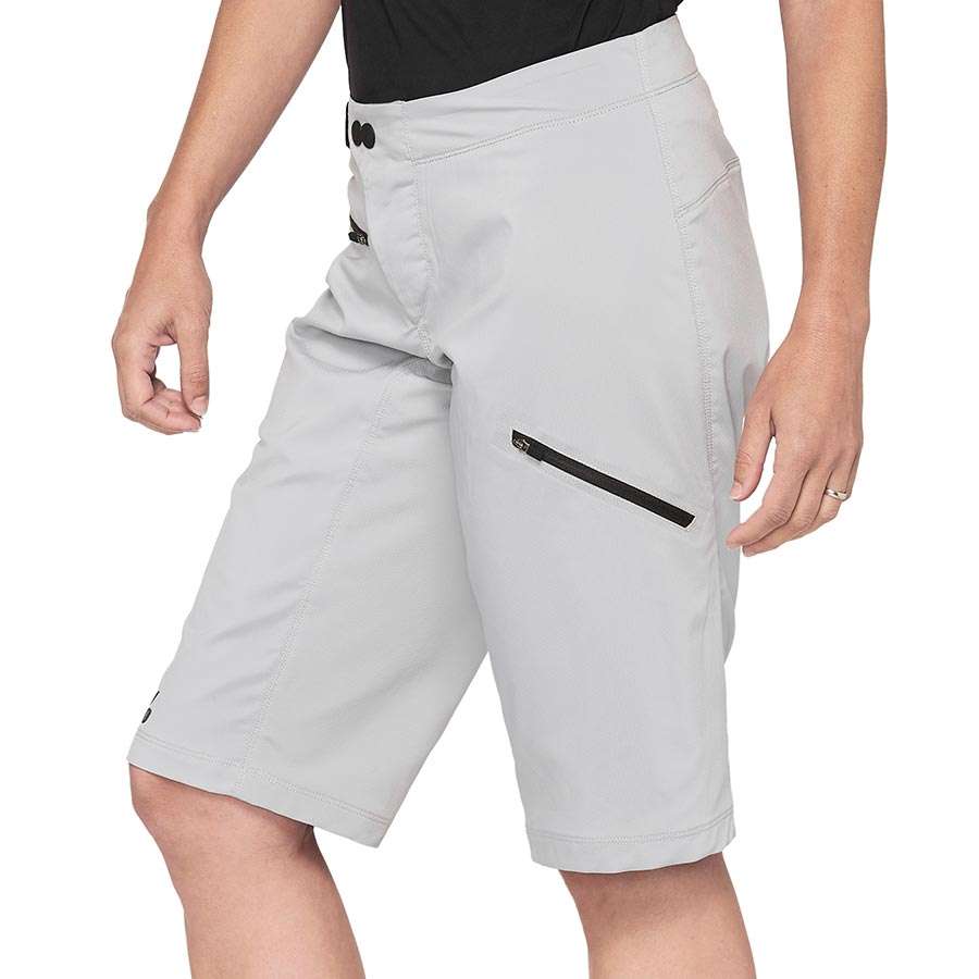100% Ridecamp MTB Fietsbroek Kort Grijs Dames
