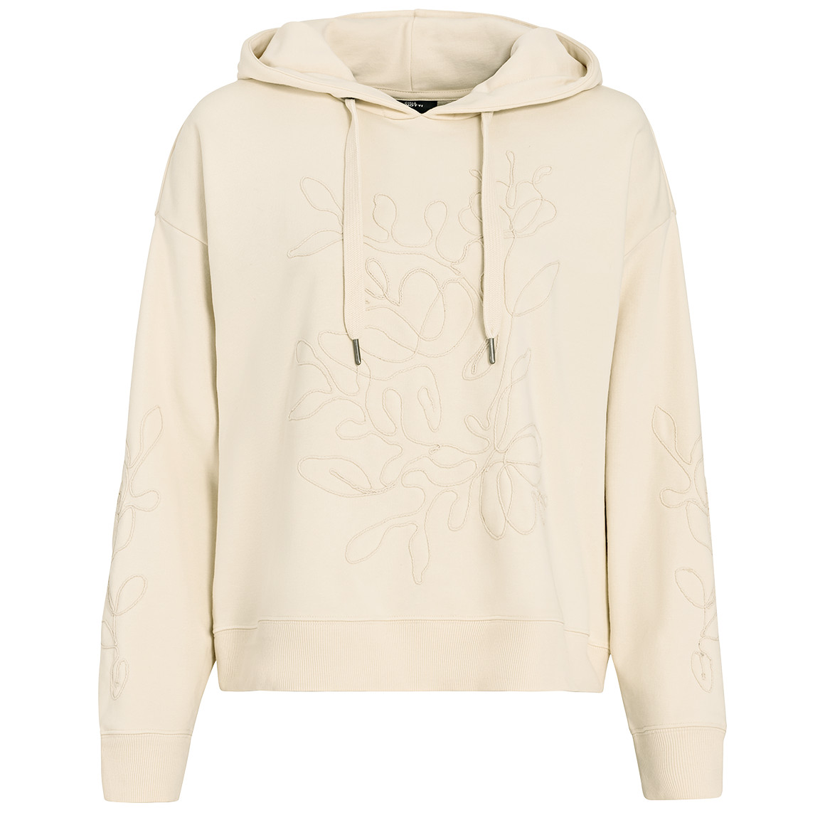 Gina Benotti Damen Hoodie mit Blumen-Motiv creme