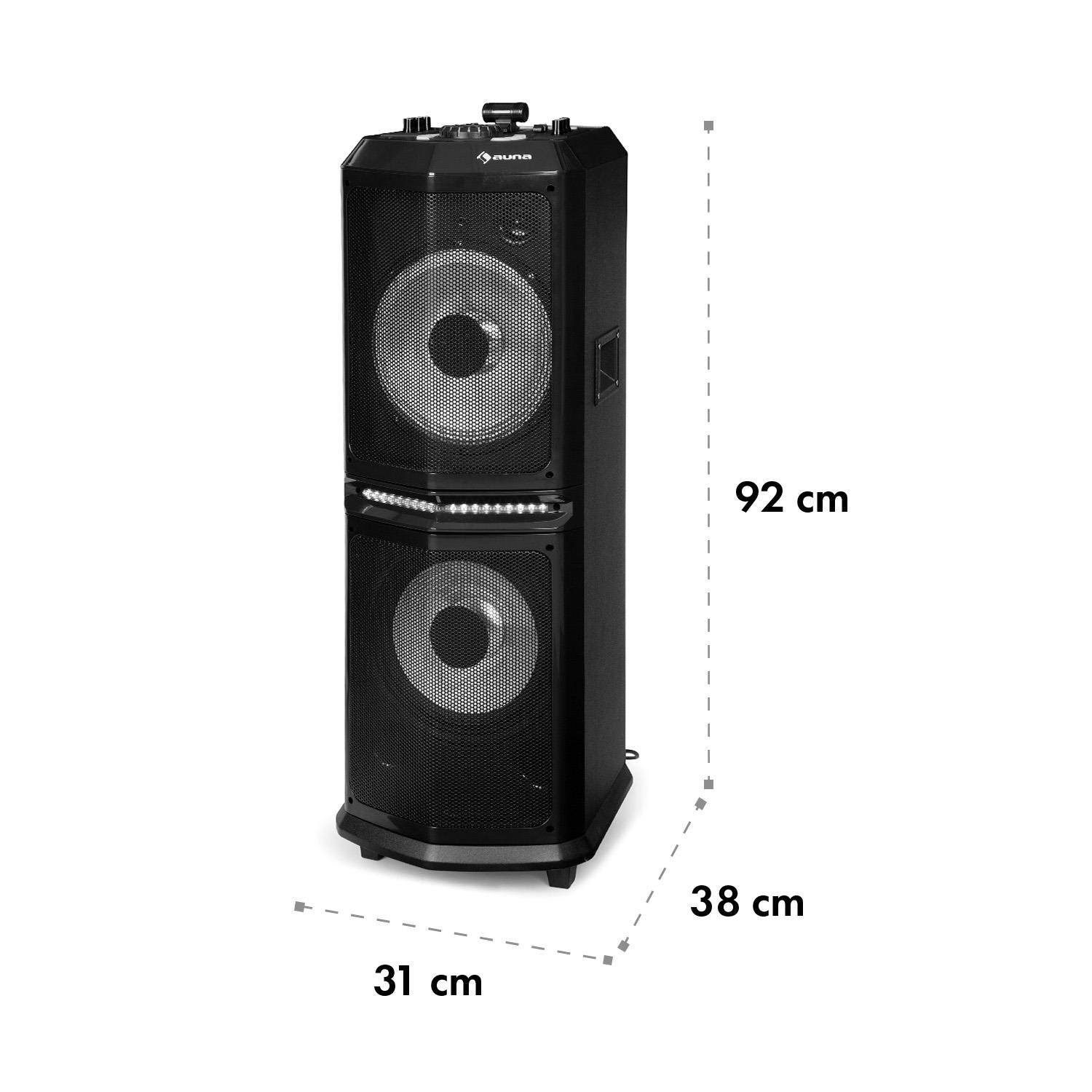 Clubmaster 8000 Party-Audiosystem, 120 W max., 2 x 10