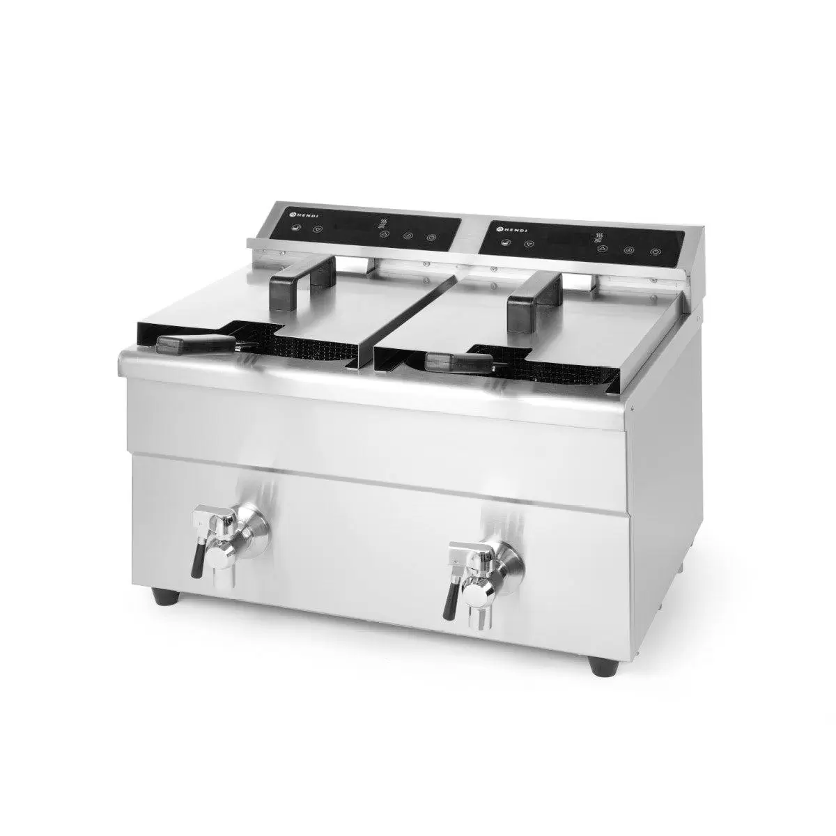 Fritteuse Öl HENDI Induktionsfriteuse Silber