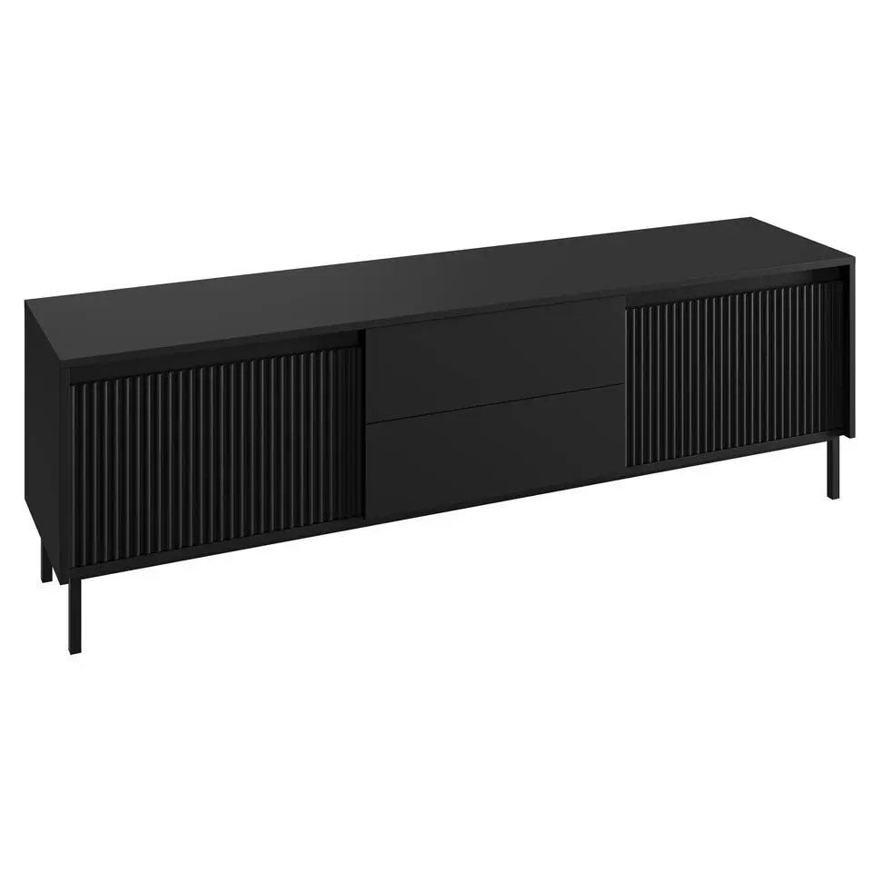 Meubella - TV-Meubel Orvana 2 - Zwart - 174 cm
