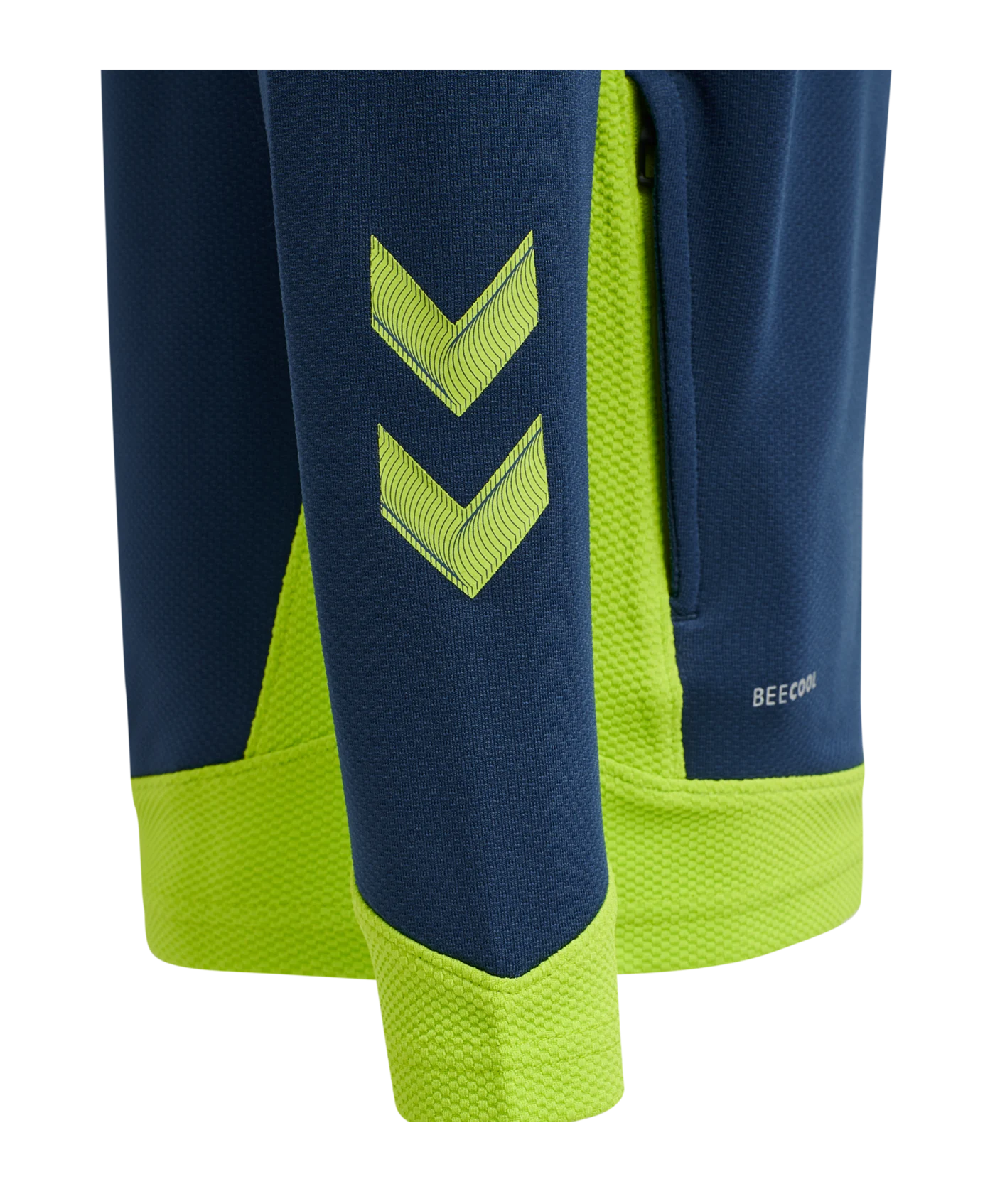 Hummel hmlLEAD Poly Hoody Kids Blau F7642